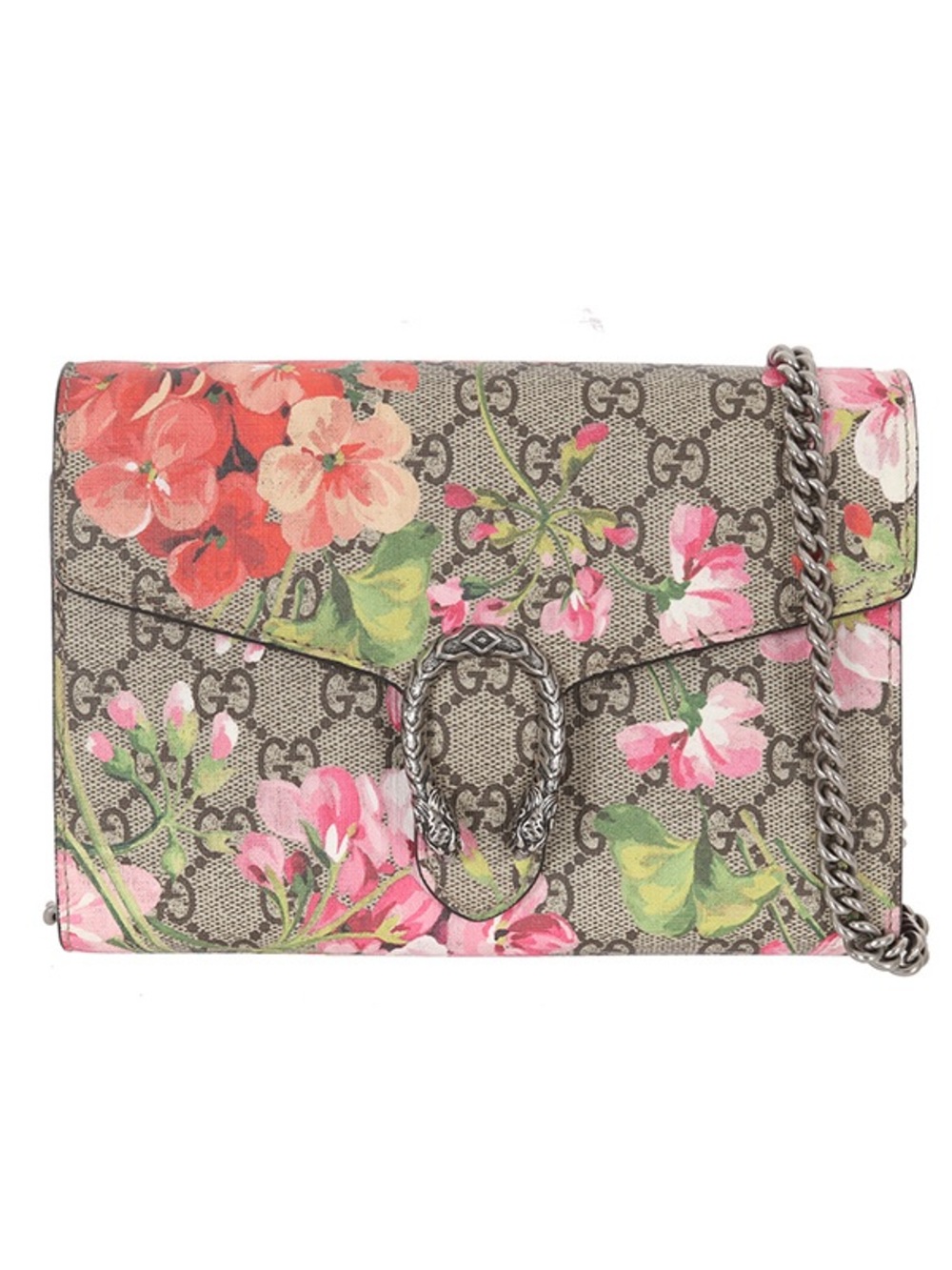 ♥️Gucci Dionysus GG Blooms Mini Shoulder Bag in Beige with Pink Floral♥️